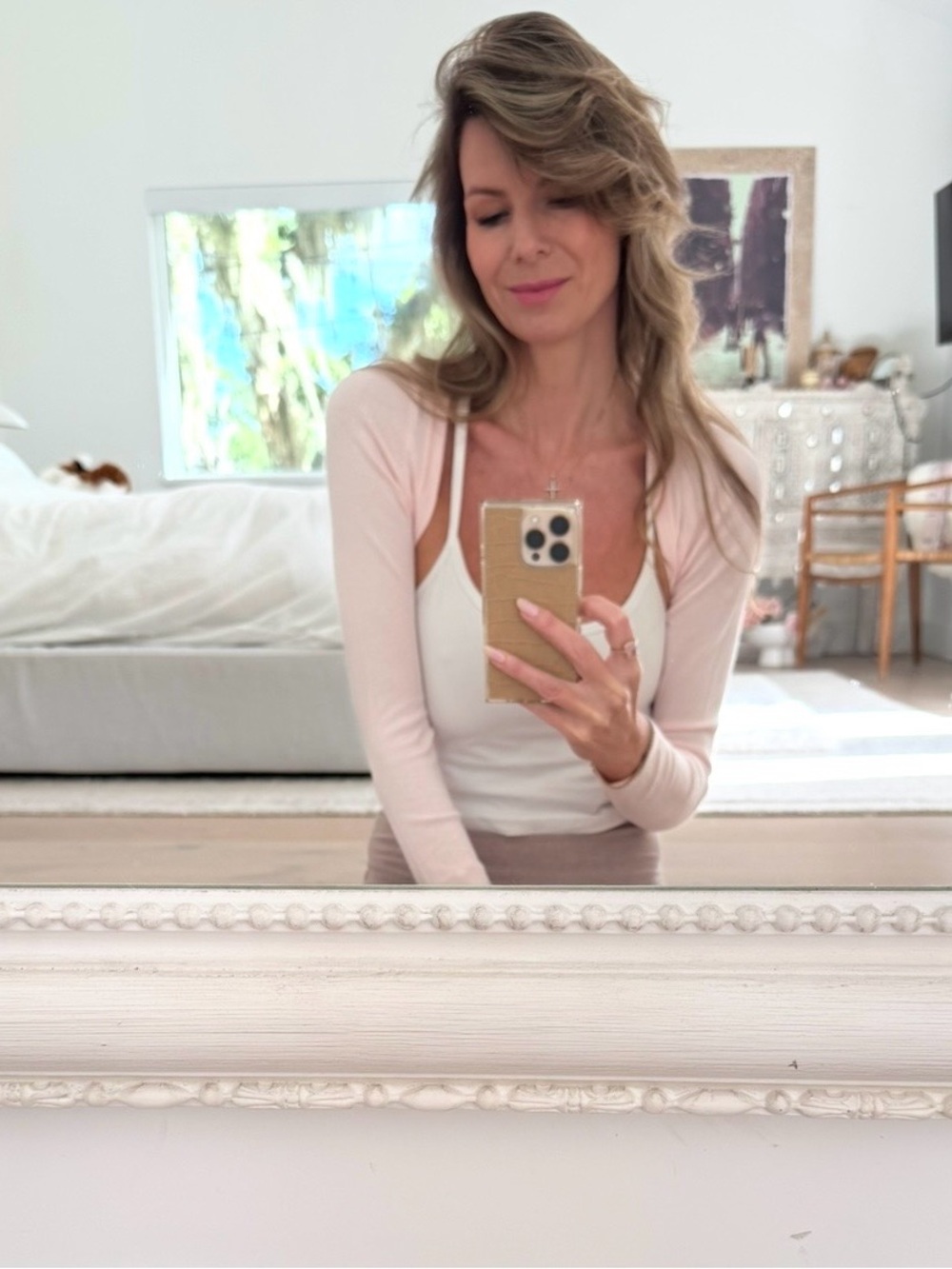 Frankie's Bikinis Light Pink Cropped Shrug Bolero